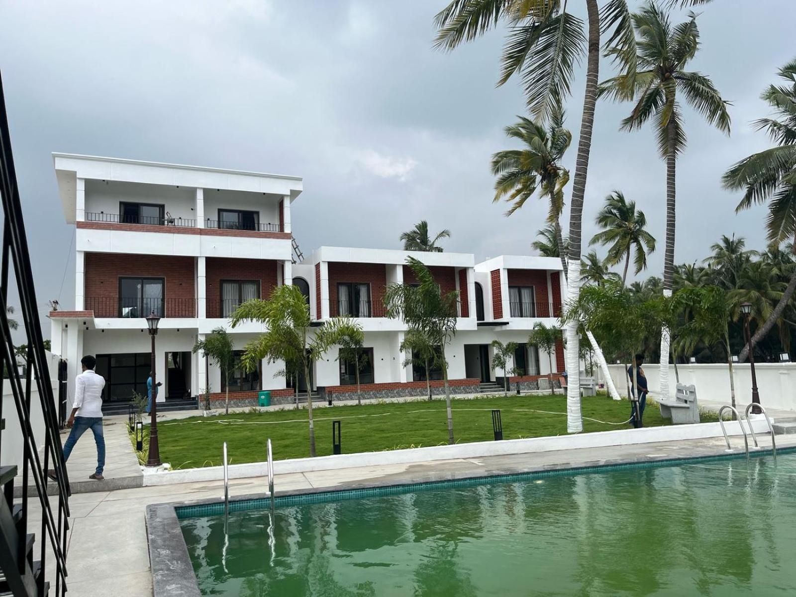 ホテル Trigon Retreat Pūrnānkuppam エクステリア 写真